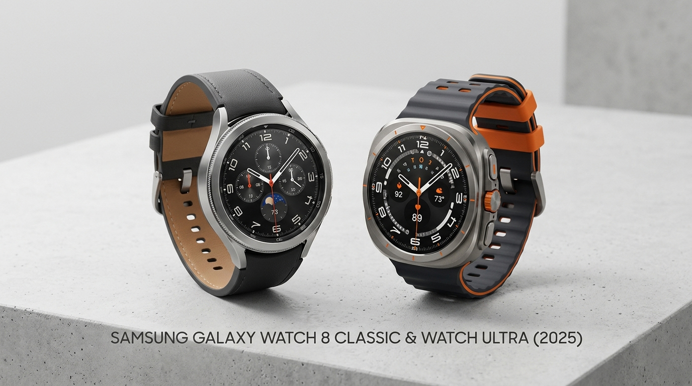 Samsung Galaxy Watch 8 Classic vs Watch Ultra Comparison: Specs, Battery, Features & Differences