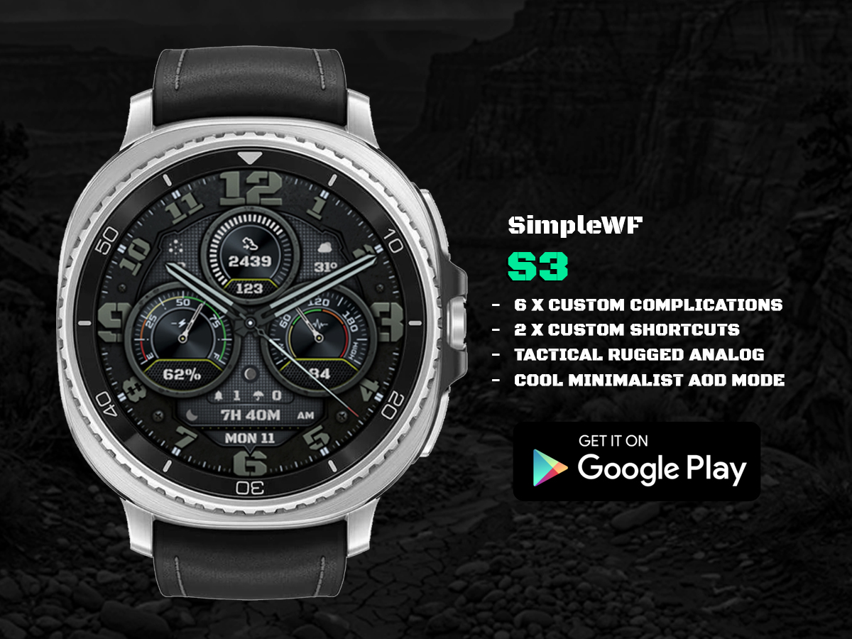 Elevate Your Galaxy Watch Ultra and Classic 8: Introducing the S3 Tactical Rugged Analog