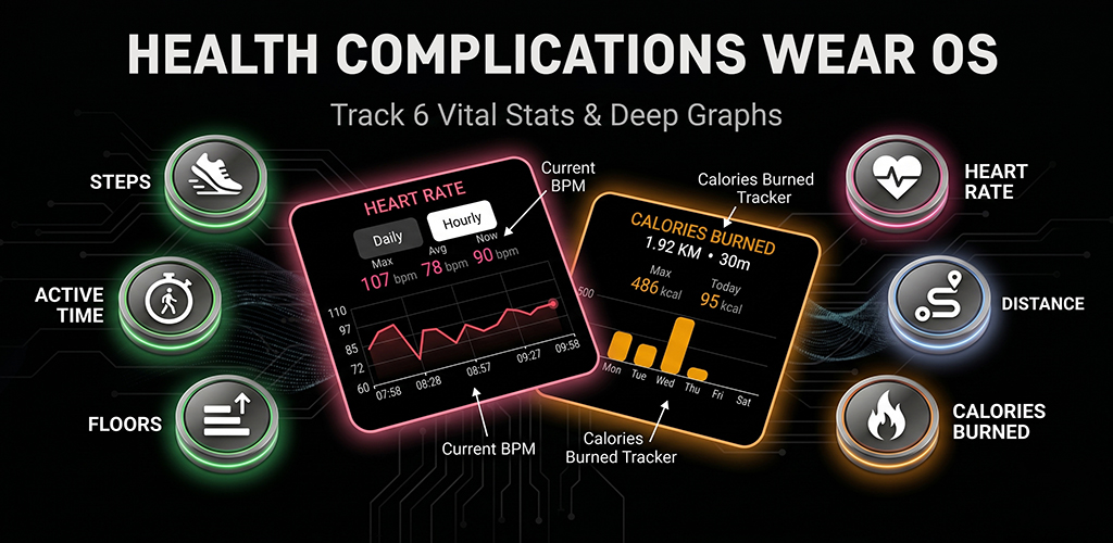 Custom Health Complications for Wear OS: Your Stats, Your Way