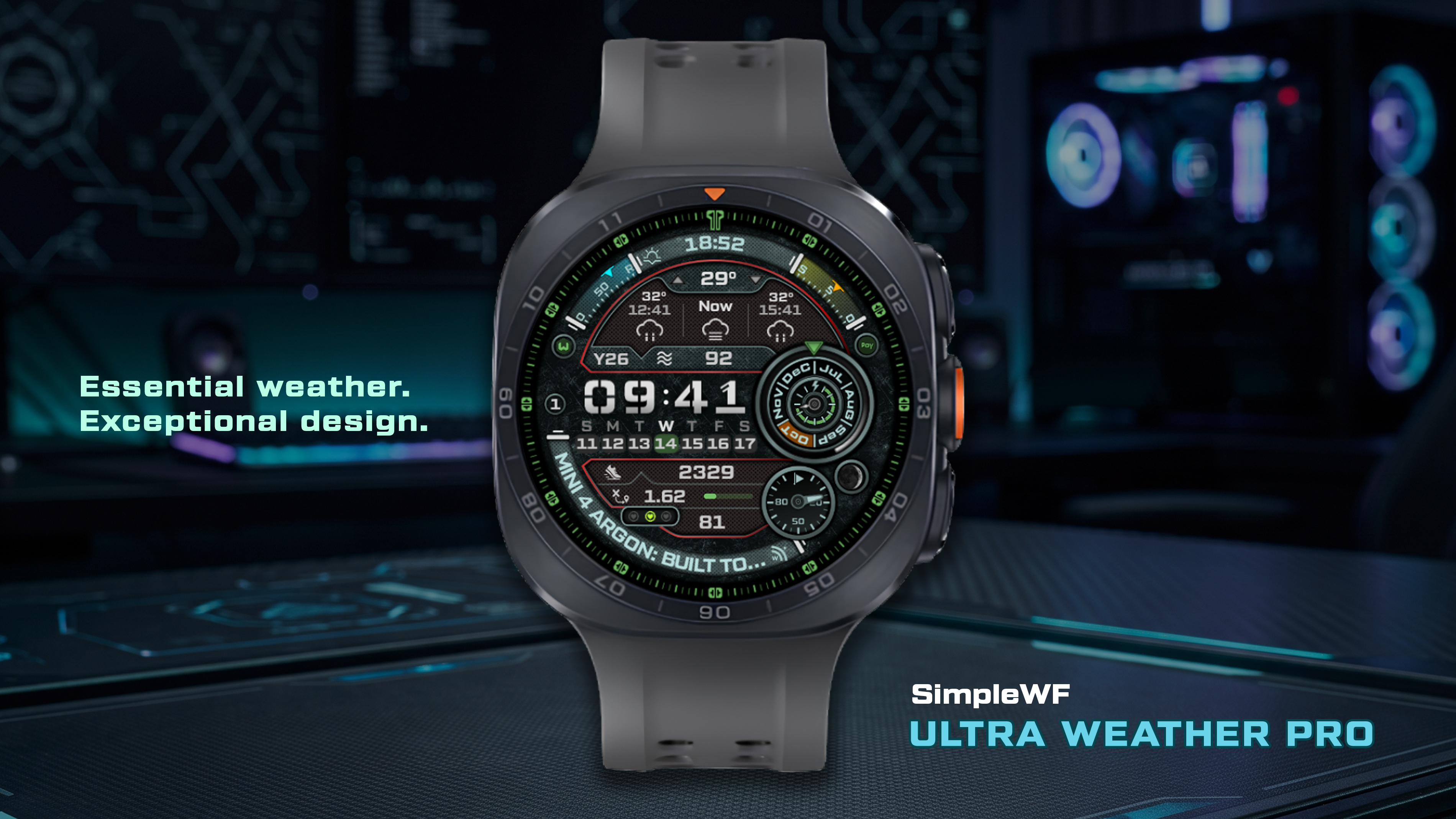 Ultra Weather Pro – Digital: A Weather Watch Face for Galaxy Watch & Wear OS